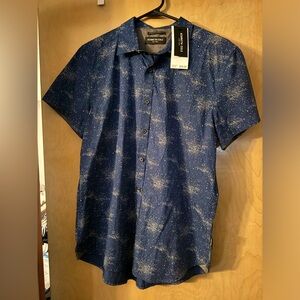 Indigo Kenneth Cole New York Casual Shirt Size Medium